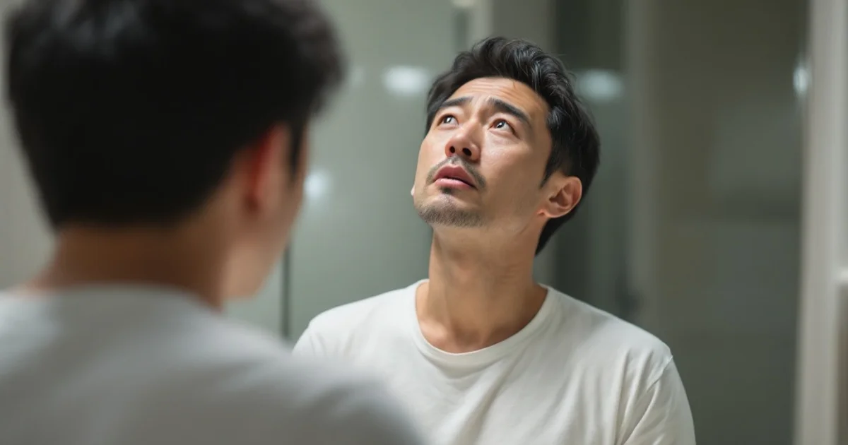 AGAセルフチェック｜40代男性が薄毛の進行度を自分で確認する方法と受診の目安