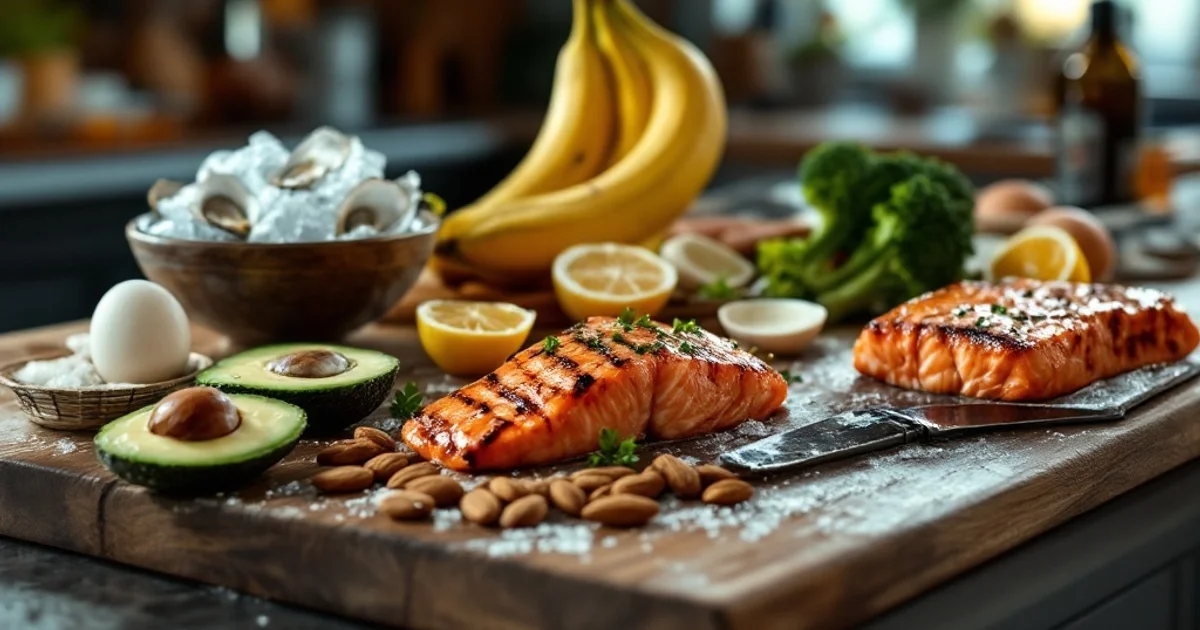 男性更年期に効く食べ物｜テストステロンを食事で回復する40代・50代の食習慣ガイド