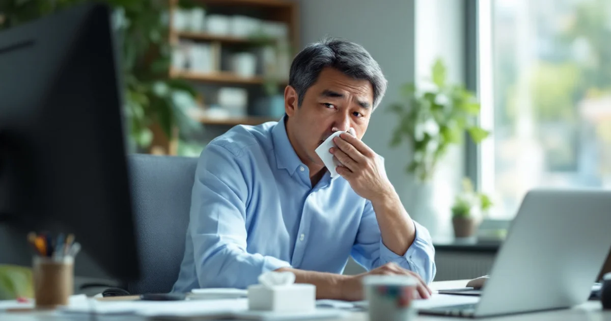 鼻水が止まらない｜透明でサラサラか、色がついてネバネバかで原因が分かれます