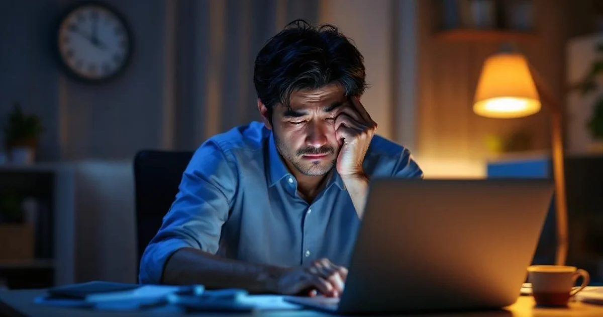 睡眠不足の症状チェック｜40・50代男性に出やすい体と心のサインを解説